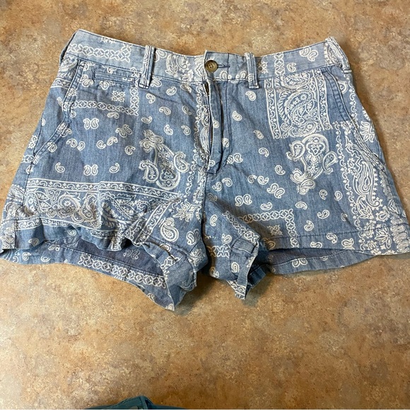 Polo Ralph Lauren Pants - Polo by Ralph Lauren Blue Paisley Women Shorts